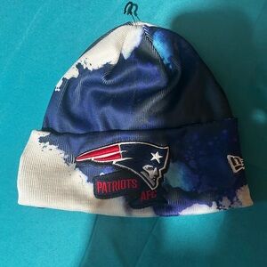 New Era Patriots AFC Blue and White Beanie